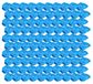 Vhbw 100x Filtre Textile Compatible Avec Gisowatt Ass 20 35 Brico Phenix Pour Ass 20 Aspirateur Sec Et Humide - Sac Filtrant, Lavable Bleu