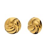 Lucardi Dames Stainless steel oorknoppen voor dames - Oorbellen - Staal - Goudkleurig
