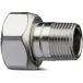 IMI Hydronic Engineering HEIMEIER Raccord de radiateur R 3/8 x M 22, AMETAL-C nickelé, 50701510