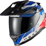 Nexx Y.TRAVL Primal Endurohelm - Wit/blauw/rood - Maat L