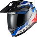 Nexx Y.TRAVL Primal Endurohelm - Wit/blauw/rood - Maat L