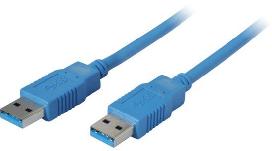 S-Impuls USB naar USB kabel - USB3.0 - tot 0,9A / blauw - 1,8 meter
