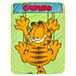 Silver Buffalo Garfield opknoping op fleece plaid deken, 45" x 60"