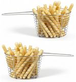 Cosy & Trendy Snackmandje - 6x - Rond - RVS - D19 x H7 cm