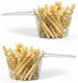 Cosy & Trendy Snackmandje - 6x - Rond - RVS - D19 x H7 cm