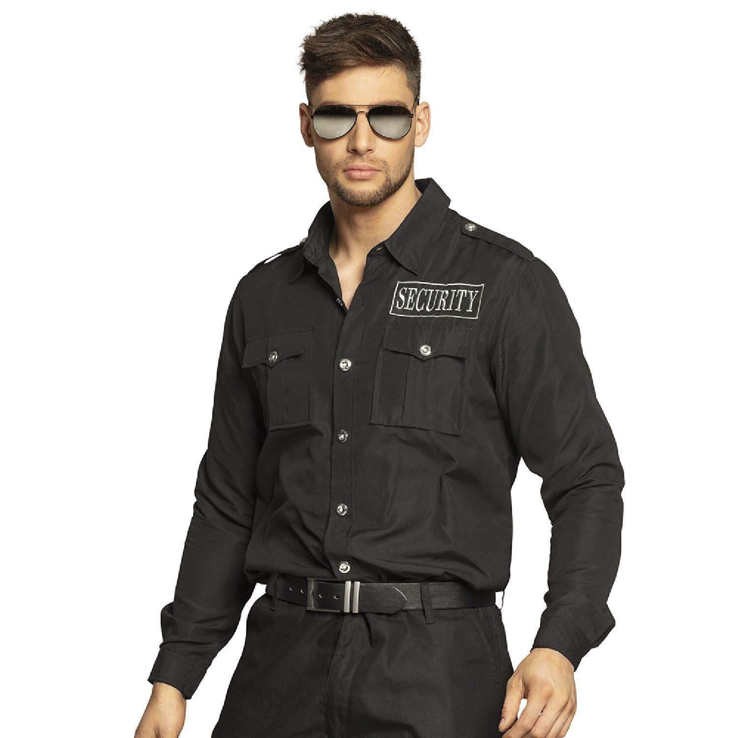 Boland Security Shirt Heren Zwart Maat 46/48