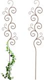 Relaxdays Plantensteun Metaal - Set van 2 - 160 cm