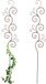 Relaxdays Plantensteun Metaal - Set van 2 - 160 cm