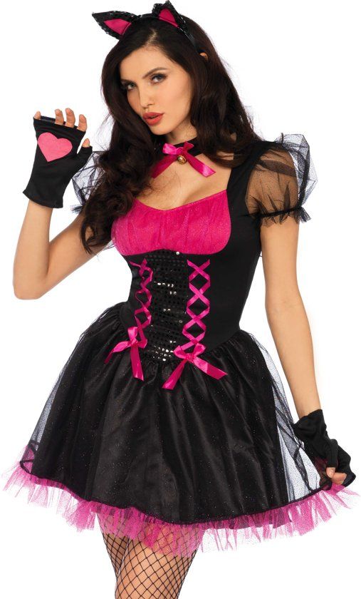 Wonderland Poes & Kat Kostuum Kittig Katje Vrouw Small Carnaval kostuum