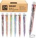 6-in-1 multicolore pen set - Set van 24 - Alles-in-één regenboogpennen - Bulk feestartikelen