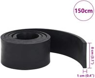 vidaXL Rubberen rand voor sneeuwploeg 150x8x1 cm zwart