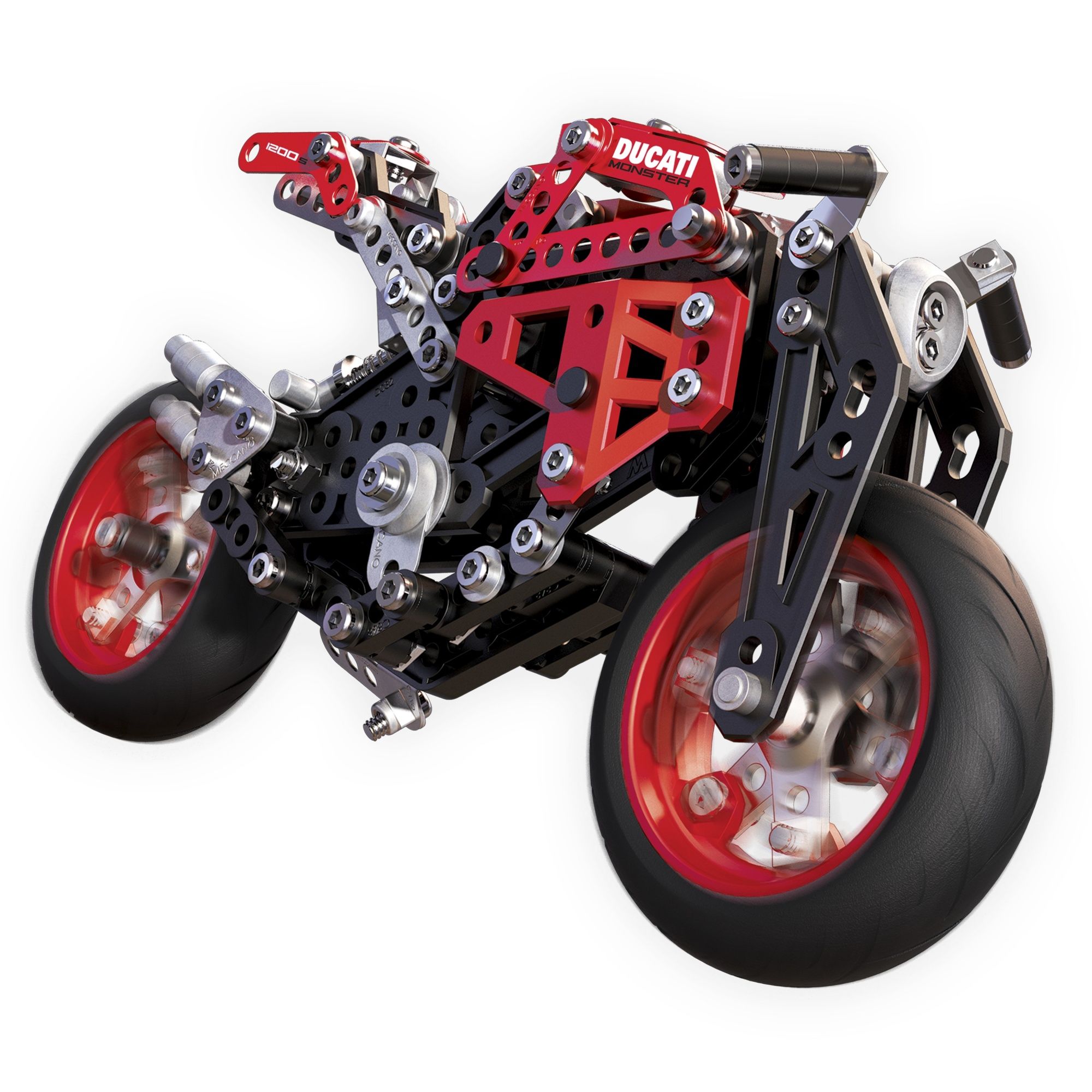 Meccano Elitr Motorcycle Ducatti - Bouwspeelgoed - Rood/Zwart