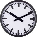 EUROTIME 59540-05 Zendgestuurde klok Zwart (mat)