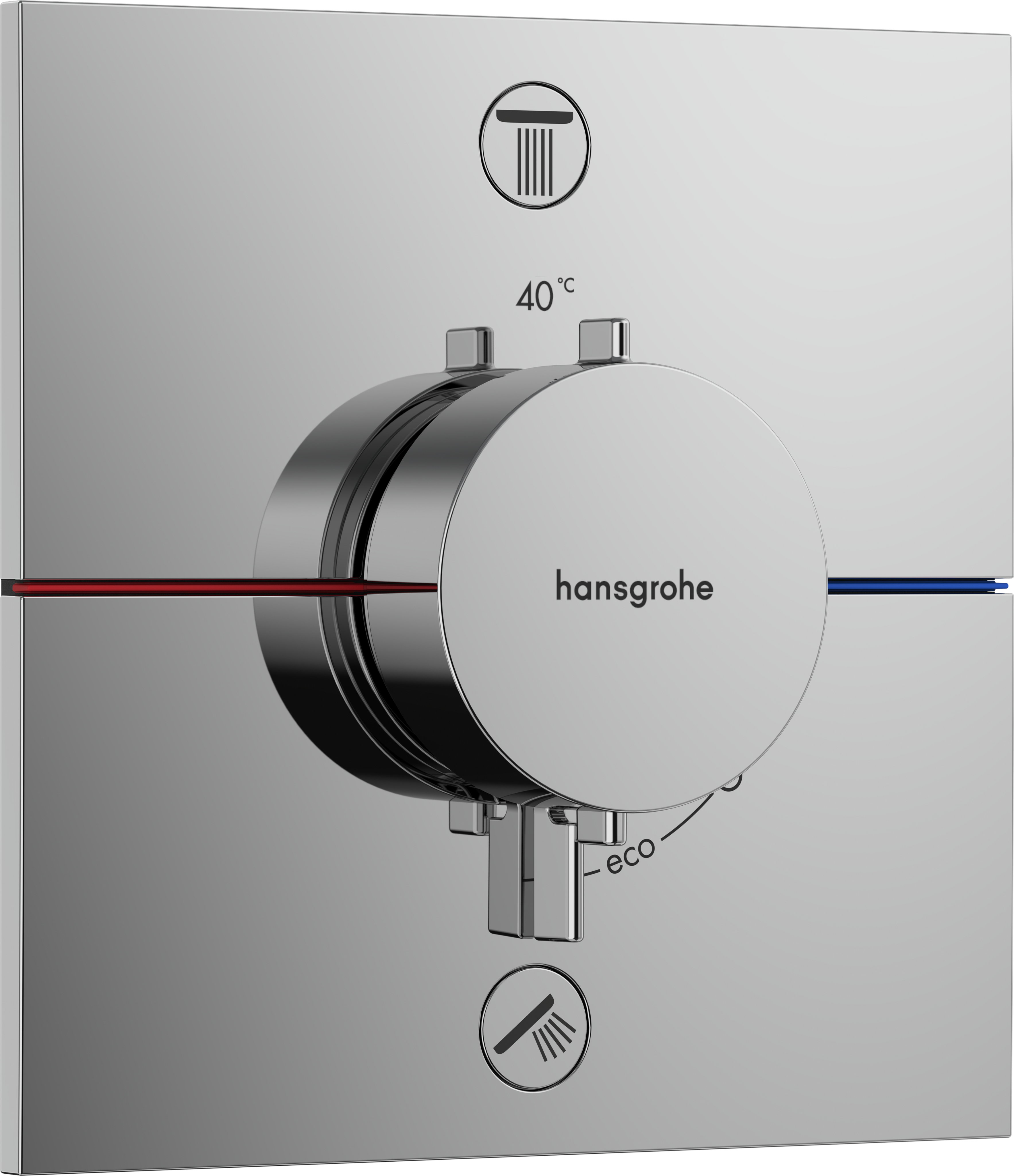 Hansgrohe ShowerSelect Comfort E - Inbouw Thermostaat - 2 Uitgangen - Chroom