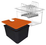 Merkloos Sous Vide Container met Deksel en Stand, 12L Voor Koken en Opslaan