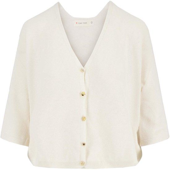 Zusss Vest Vestje Met Leuke Knopen 0306 0011 Off White Dames Maat - L
