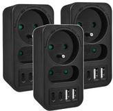 Maclean MCE249 F/W - Lot de 3 pièces Prise