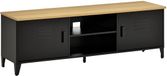 HOMCOM Support TV - Métal - 150x40x50cm - Noir