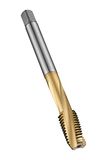 Dormer E263M22-serie E263 HSS-E-PM 15 graden spiraalvormige fluit machinekraan metrisch met tincoating, DIN376 standaard, M22 x 2,50 mm draad, 140 mm lengte