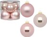 Inge-glas Inge Christmas Grote kerstballen - 6x st - roze - D10 cm - glas