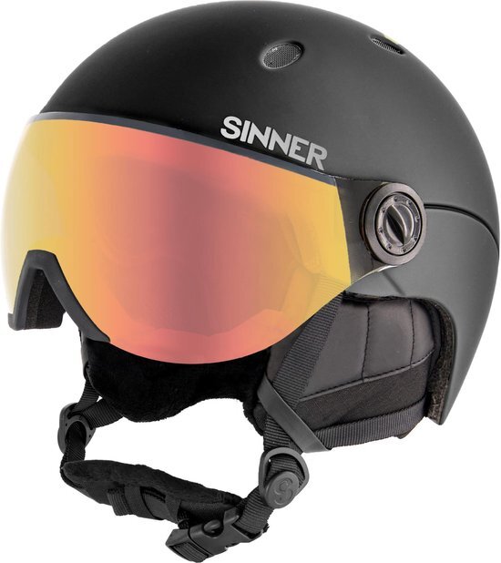 Sinner - Titan Visor - Mat Zwart - Unisex - Maat 61