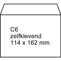 Dienst envelop wit 114 x 162 mm C6 zelfklevend 100 stuks
