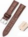 By Qubix - Crocodile leren bandje - Bruin - 18mm - Geschikt voor Garmin Venu 3s / Vivoactive 4s / Venu 2s / Vivomove 3s / Forerunner 255s / 265s