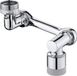 Unyqoos® Rallonge de robinet pivotante 1440° avec aérateur 2 jets, plusieurs filtres, cuivre, argent