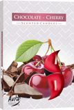 Merkloos Aura Geur Theelichtjes Chocolade & Kersen 6 stuks