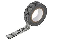 Masking Tape Washi krassen donkergrijs 15mm.x15m