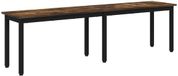 vidaXL Bank Rook Eik 160 x 35 x 45 cm Bewerkt Hout