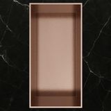 Hotbath Inbouwnis - 30 x 15 x 10 cm - Frameless - Geborsteld Koper PVD
