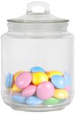 Alessandro Snoeppot/voorraadpot - met deksel - luchtdicht - glas - 600 ml - D10 x H14 cm