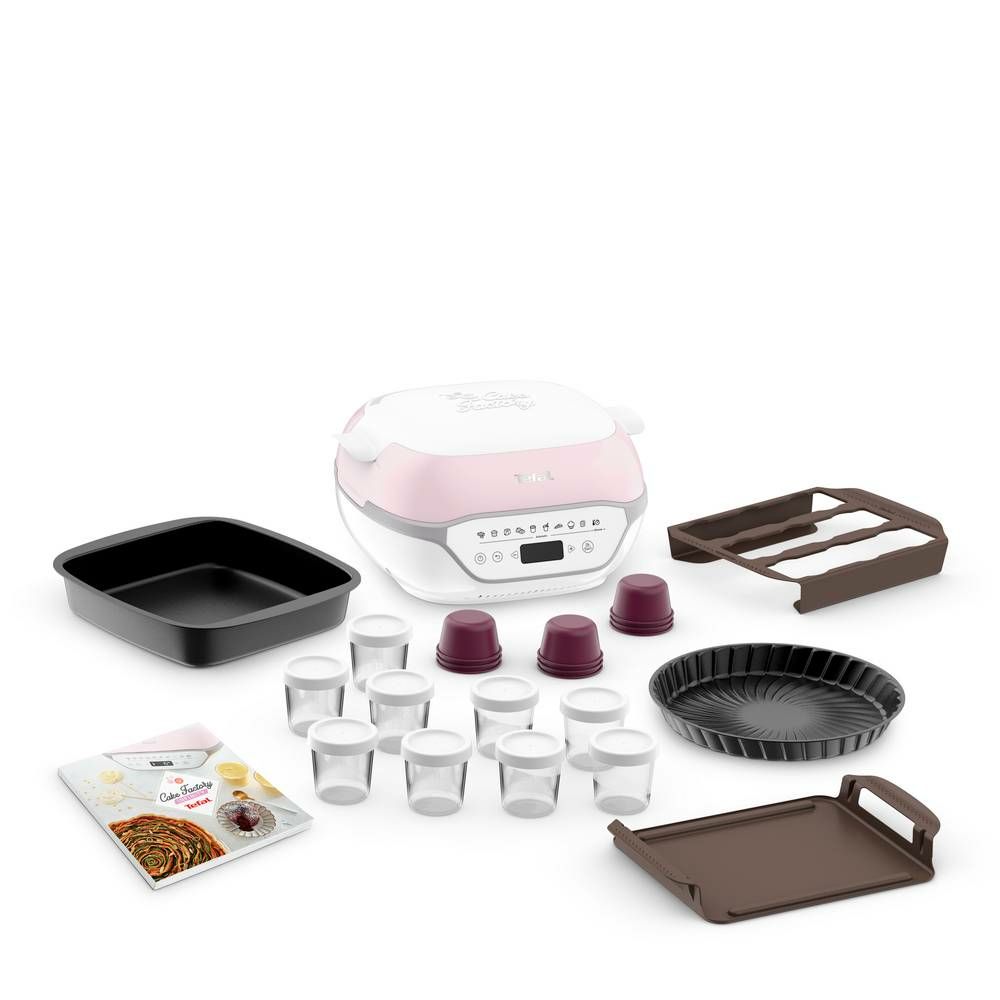 Tefal Cake Factory Infinity KD850110 Cakemaker - Cupcakemaker - 1200 W - Roze/Wit