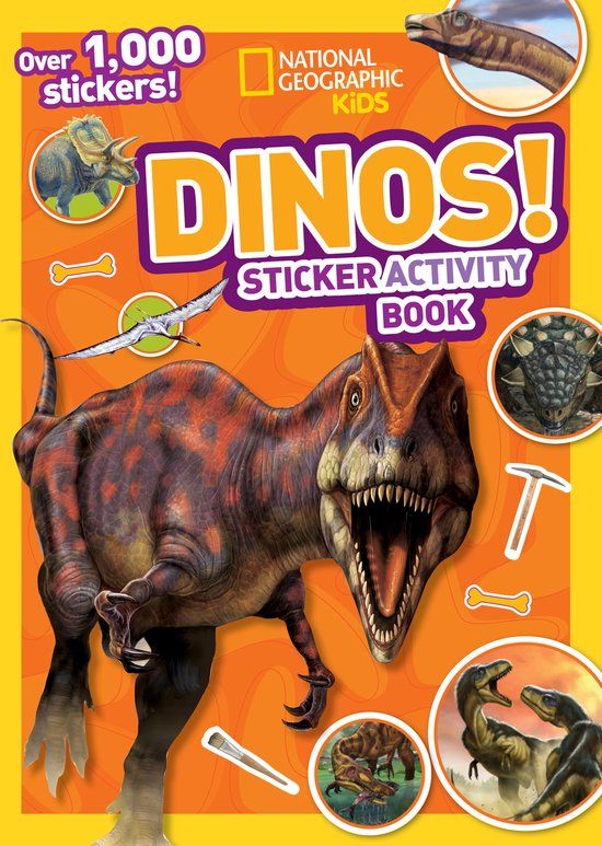 National Geographic Kids Dinos Sticker Activity Book - Paperback - 4-8 jaar