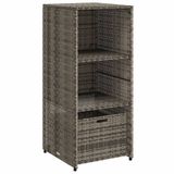 VidaXL Tuinkast 50x55x115 cm poly rattan grijs