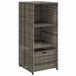 VidaXL Tuinkast 50x55x115 cm poly rattan grijs