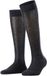 FALKE Sensitive London drukvrije comfort tailleband katoen kniekousen dames blauw - maat 35-38