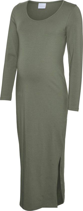 MAMALICIOUS MLEVA LS JRS MIDI DRESS NOOS Dames Jurk XL Agave Green