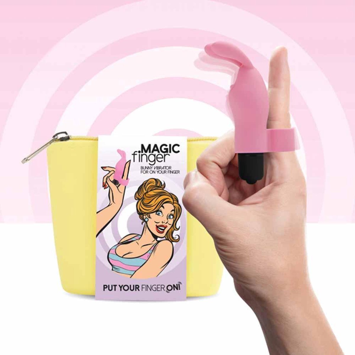 FeelzToys Magic Finger - Bunny Vibrator - Roze