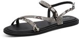 Tamaris - Dames - Sandalen - Platte sandalen - Textiel - Kunststof - 38 - Lente/Zomer 2026