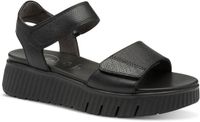 Tamaris Comfort-leren sandalen Vrouwen Zwart 40 EU