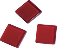 Rayher Acryl-mozaïek, 1x1 cm, transparant klassiek rood