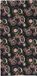 M-wave Nekwarmer Circles Polyester Zwart/roze One-size