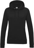 Just Hoods Women's College Hoodie JH001F - Jet Black - L