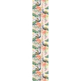 Ambiance Sticker Vliesbehang voorgelijmd rol behang pauwen en lotusbloemen decoratief zelfklevend - 1 rol H 300 x B 60 cm
