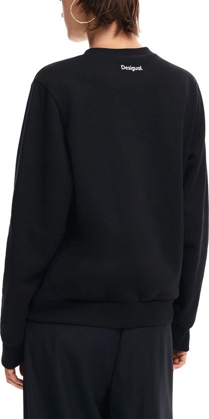 Desigual Sweater Zwart - Lange Mouw - Wol - Maat M - Vrouwen