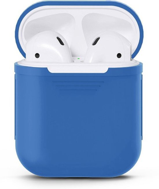 KELERINO. Airpods Silicone Case Cover Hoesje voor Apple Airpods - Blauw