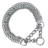 Nobby Kettingen Choker, Drie rijen, 65 cm/ 2 mm, Chroom