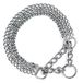 Nobby Kettingen Choker, Drie rijen, 65 cm/ 2 mm, Chroom